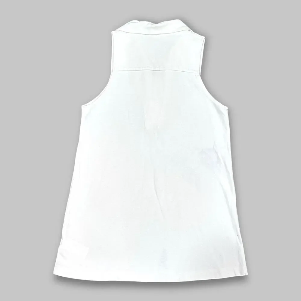 Urban Outfitters White Sleeveless Polo Collared Top/ Dress – Women’s Size Small